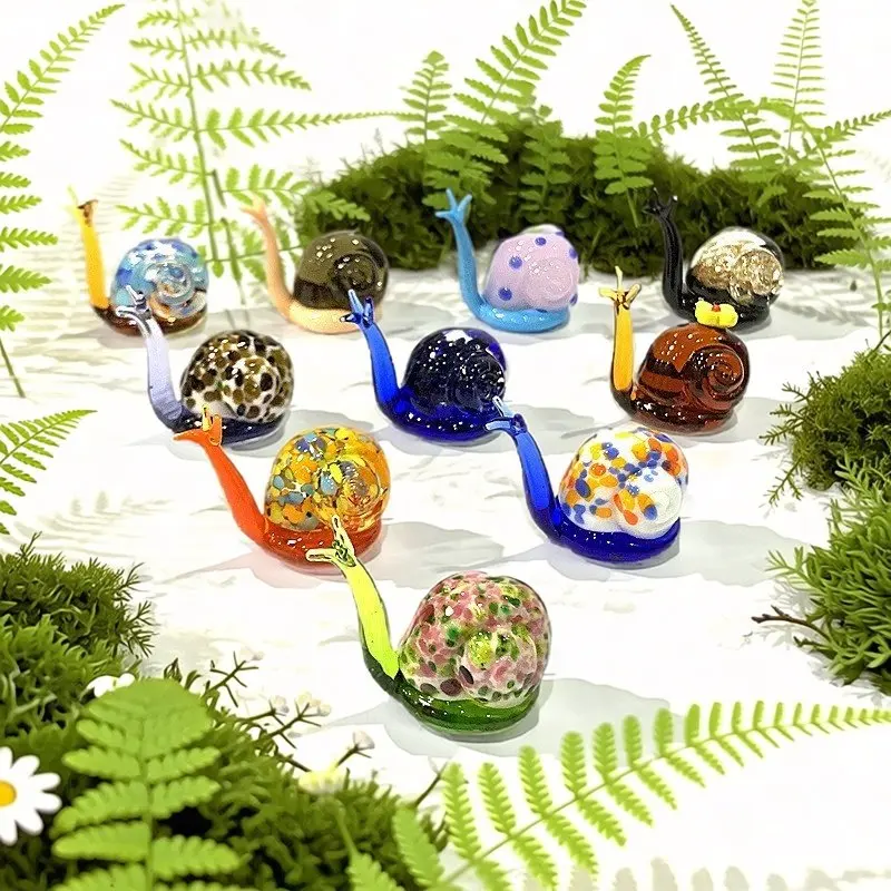Fairy Garden Bonsai Decor Colorful Mini Glass Snail Statue Cute Mollusk Figurine Ornament Home Desk Decor Creative New Year Gift
Fairy Garden Bonsai Decor Colorful Mini Glass Snail Statue Cute Mollusk Figurine Ornament Home Desk Decor Creative New Year Gift