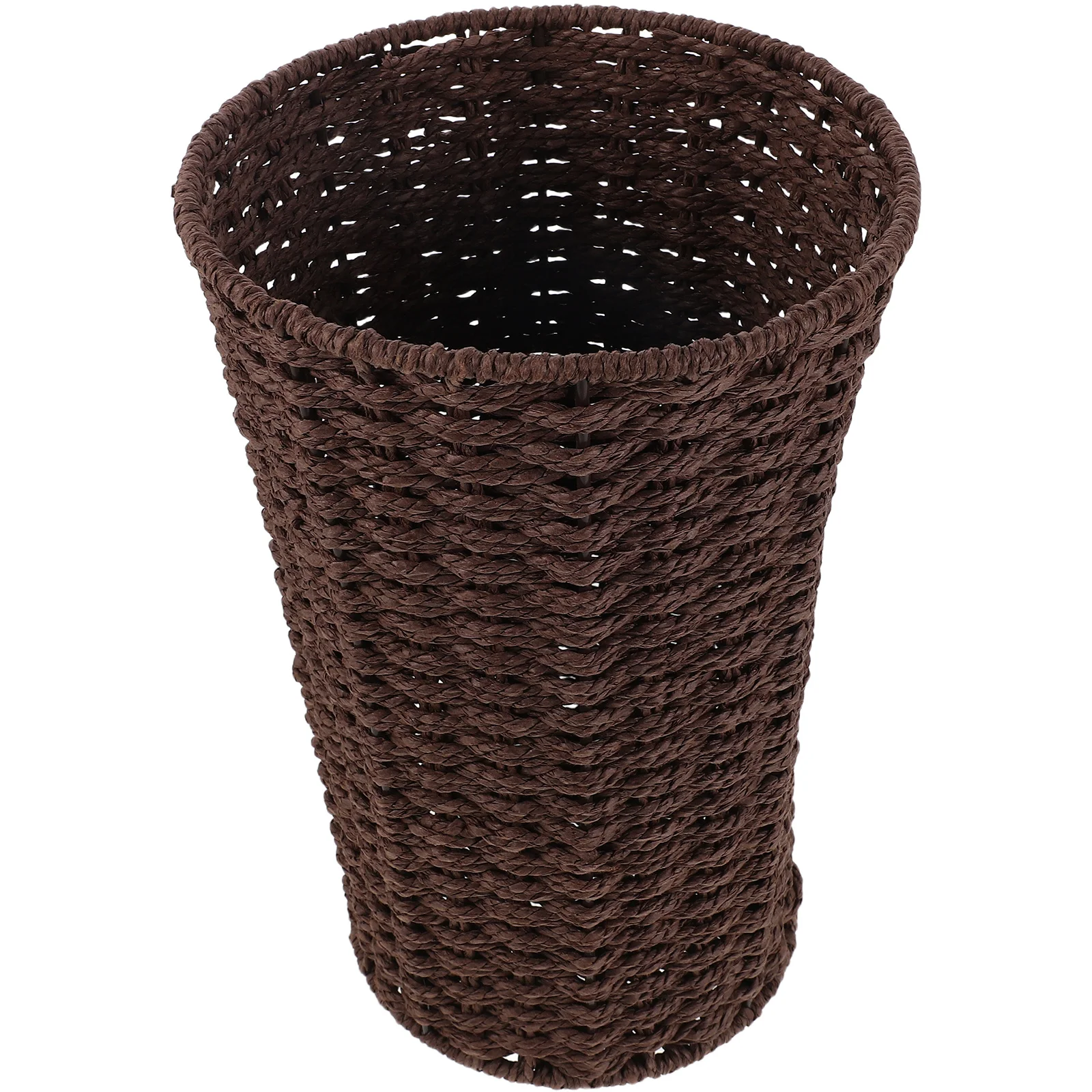 Artistic Woven Waste Basket Elegant Decorative Bin for Living Room Bedroom Office Woven Storage Basket Narrow Laundry Hamper
Artistic Woven Waste Basket Elegant Decorative Bin for Living Room Bedroom Office Woven Storage Basket Narrow Laundry Hamper