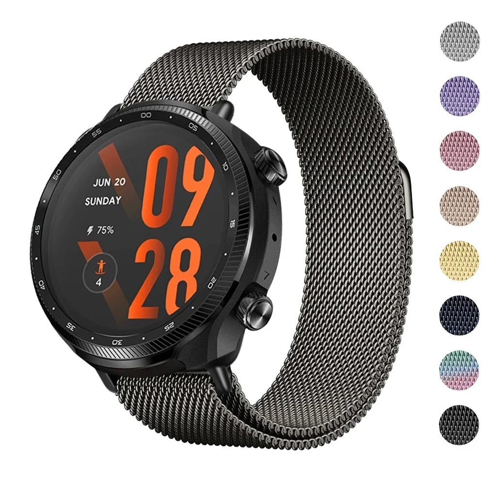 22mm Loop for Ticwatch Pro 3 Ultra Strap Magnetic Stainless Steel Metal Wrist Bracelet for Ticwatch Pro3 Band Accessories
22mm Loop for Ticwatch Pro 3 Ultra Strap Magnetic Stainless Steel Metal Wrist Bracelet for Ticwatch Pro3 Band Accessories