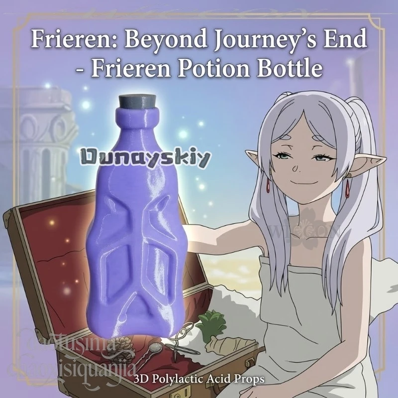 Anime Frieren: Beyond Journey's End Cosplay Frieren Potion Bottle 3D Polylactic Acid Props Accessories 코스프레 Halloween Gifts Cos
Anime Frieren: Beyond Journey's End Cosplay Frieren Potion Bottle 3D Polylactic Acid Props Accessories 코스프레 Halloween Gifts Cos