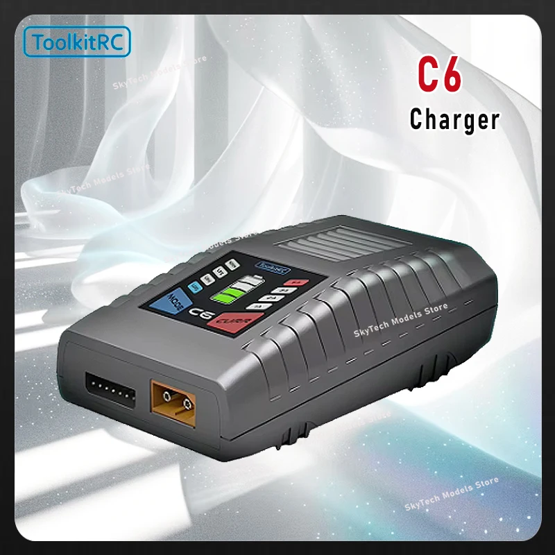 ToolkitRC C6 AC 50W MAX 5A Intelligent Simple Charger LiPo LiHv LiFe 1-6S NiMh Batteries Model RC Racing Freestyle
ToolkitRC C6 AC 50W MAX 5A Intelligent Simple Charger LiPo LiHv LiFe 1-6S NiMh Batteries Model RC Racing Freestyle