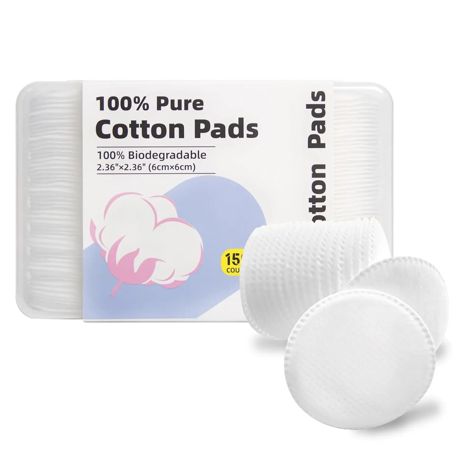 Dual Texture Cotton Facial Pads 150 Count Soft Lint Free Hypoallergenic Makeup Remover
Dual Texture Cotton Facial Pads 150 Count Soft Lint Free Hypoallergenic Makeup Remover