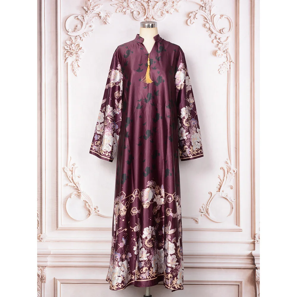 Mt353 Women's Long Dress Clothing Factory New Printed Tassel Pendant Women's Loose Party Dress Dubai Luxury Islam Elegant
Mt353 Women's Long Dress Clothing Factory New Printed Tassel Pendant Women's Loose Party Dress Dubai Luxury Islam Elegant