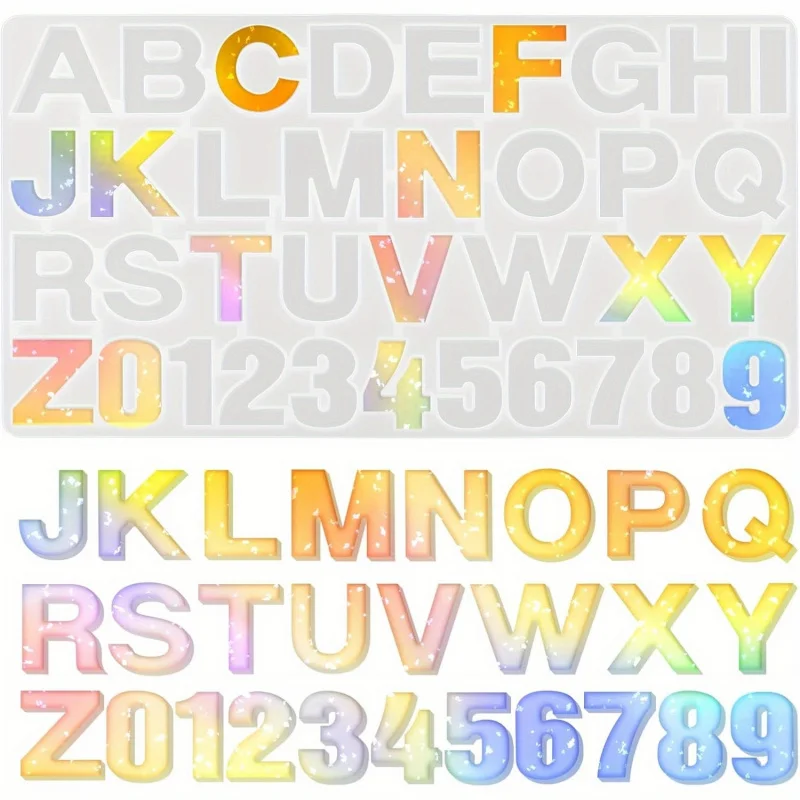 1 Silicone letter mold、Epoxy resin letter mold、Capital Letter Epoxy Resin Mold,Used for making keychains、Jewelry DIY Casting mol
1 Silicone letter mold、Epoxy resin letter mold、Capital Letter Epoxy Resin Mold,Used for making keychains、Jewelry DIY Casting mol