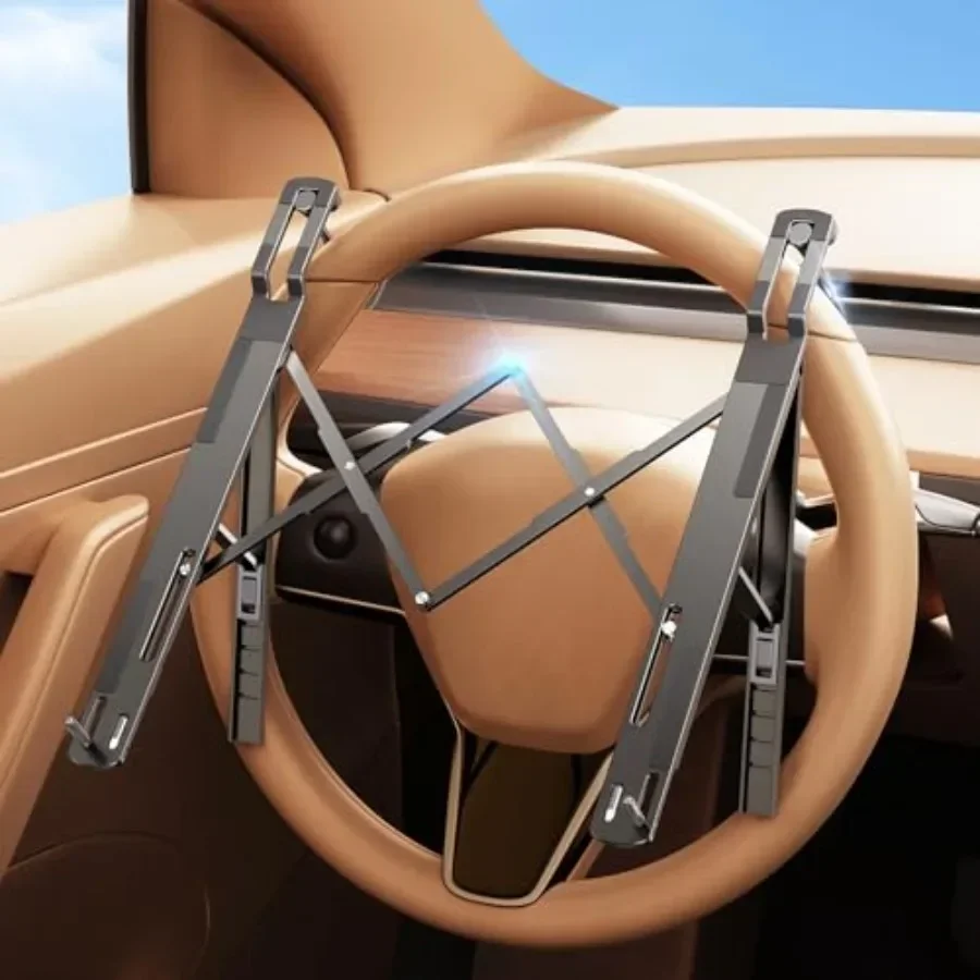 Car Laptop Mount Steering Wheel Tray Holder, Height Adjustable Car Desk for Laptop Computer Tablet, Foldable Portable Lap Lapto
Car Laptop Mount Steering Wheel Tray Holder, Height Adjustable Car Desk for Laptop Computer Tablet, Foldable Portable Lap Lapto