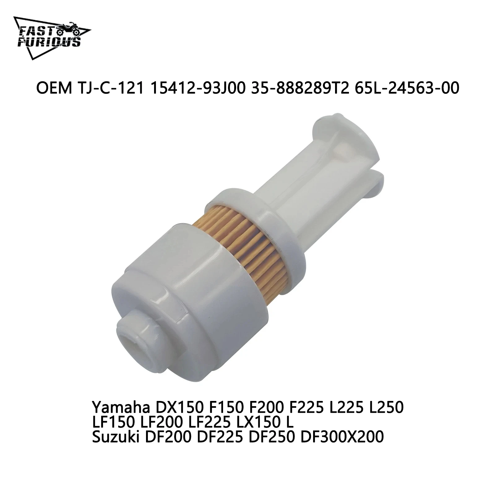 1Pcs Fuel Filter 15412-93J00 65L-24563-00 35-888289T2 for Yamaha Suzuki Mercury 18-7936 Outboard
1Pcs Fuel Filter 15412-93J00 65L-24563-00 35-888289T2 for Yamaha Suzuki Mercury 18-7936 Outboard