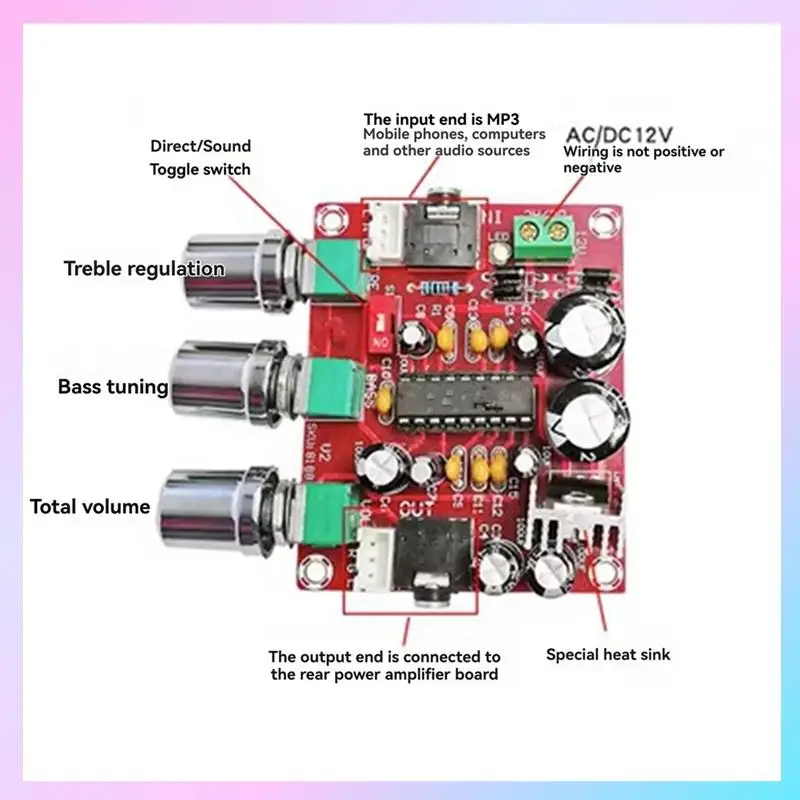 AB25-BBE XR1075 Тональная плата предусилителя с регулировкой высоких и низких частот, аудиоэквалайзер, предусилитель для улучшенного управления звуком
AB25-BBE XR1075 Тональная плата предусилителя с регулировкой высоких и низких частот, аудиоэквалайзер, предусилитель для улучшенного управления звуком
