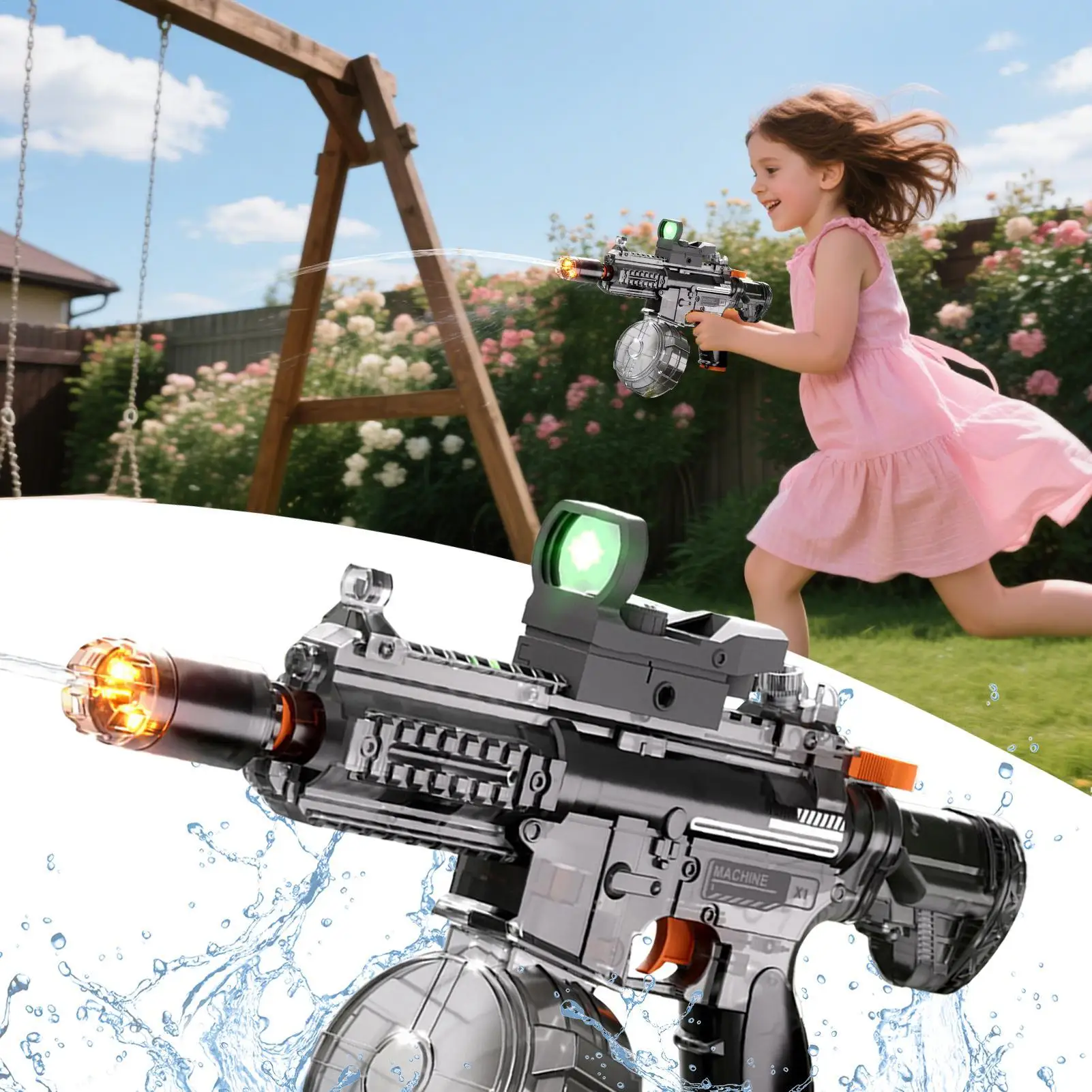 M416 Electric Water Gun Set High Precision Shooting Toy Battle Beach Outdoor Entertainment Children and Adult Toys
M416 Electric Water Gun Set High Precision Shooting Toy Battle Beach Outdoor Entertainment Children and Adult Toys