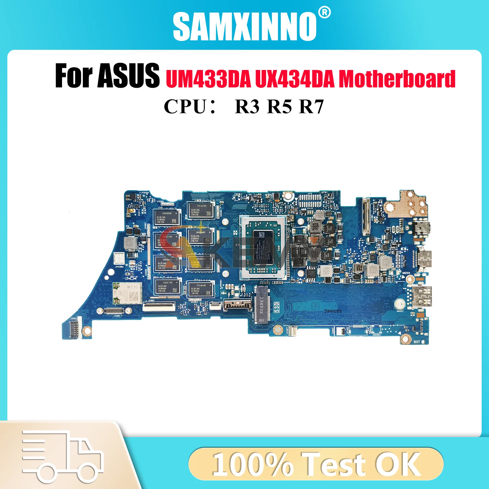 UX434DA Laptop Motherboard For ASUS ZenBook UX434D UX434DA UM433DA Notebook Mainboard With R3 R5 R7 CPU 100% tests OK fast ship
UX434DA Laptop Motherboard For ASUS ZenBook UX434D UX434DA UM433DA Notebook Mainboard With R3 R5 R7 CPU 100% tests OK fast ship