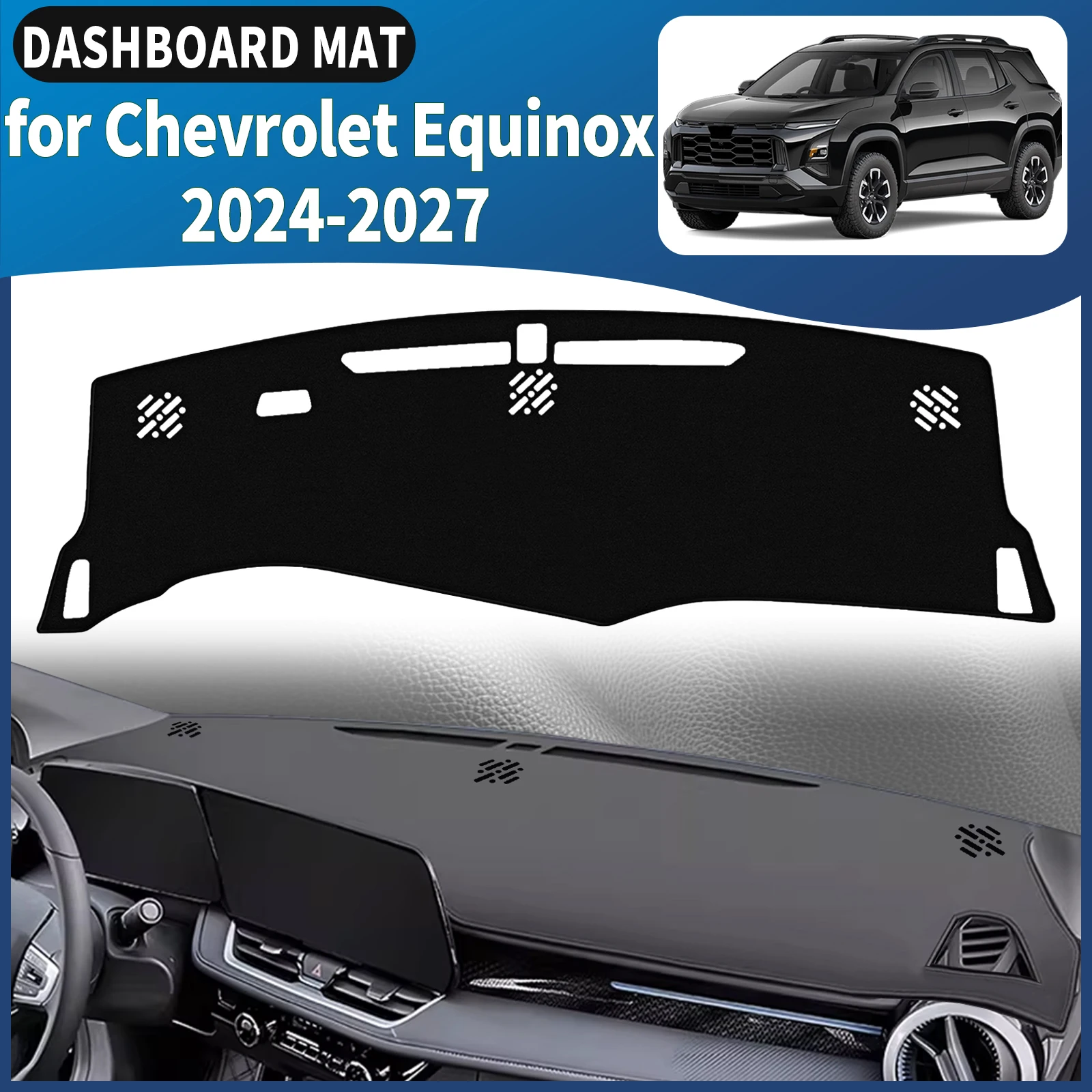 fit for Chevrolet Equinox 2024-2027 Car Dashmat Dashboard Cover Pad DashMat Sunshade Protective Carpet Accessories Leather
fit for Chevrolet Equinox 2024-2027 Car Dashmat Dashboard Cover Pad DashMat Sunshade Protective Carpet Accessories Leather