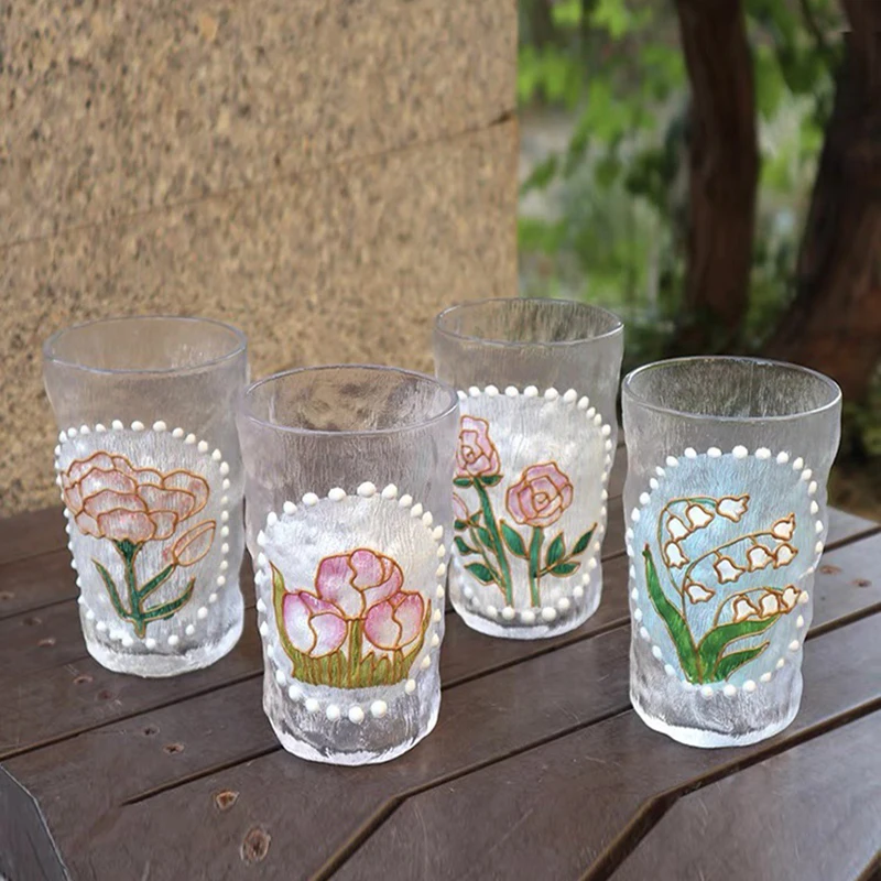Hand-painted Flower Tumbler Water Cup, Ins Style, Milk Mug, Juice Mug, Garden Afternoon Tea Crystal Glass Drinkware
Hand-painted Flower Tumbler Water Cup, Ins Style, Milk Mug, Juice Mug, Garden Afternoon Tea Crystal Glass Drinkware