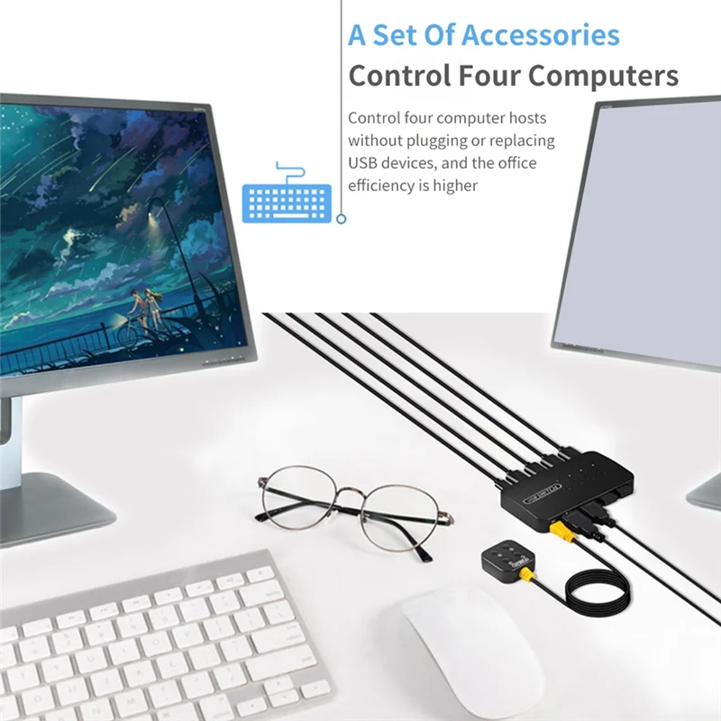 KVM-переключатель USB-переключатель, общий адаптер контроллера, 4 входа, 4 выхода для портативного компьютера, принтера, клавиатуры, мыши, монитора
KVM-переключатель USB-переключатель, общий адаптер контроллера, 4 входа, 4 выхода для портативного компьютера, принтера, клавиатуры, мыши, монитора
