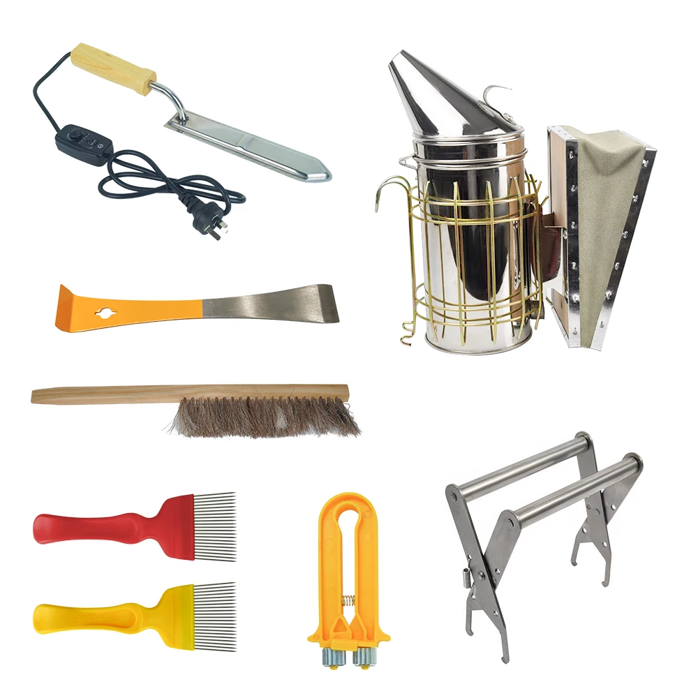 Beekeeping Supplies Tools Kit for Beekeeper Necessary with Bee Smoker Kit,Automatic Uncapping Knife,Hive Tools
Beekeeping Supplies Tools Kit for Beekeeper Necessary with Bee Smoker Kit,Automatic Uncapping Knife,Hive Tools