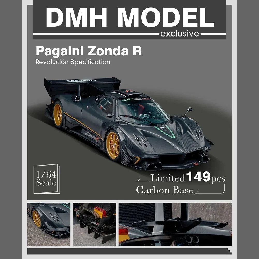 DMH 1:64 Pagani zonda R custom limited edition resin model children's gift toys
DMH 1:64 Pagani zonda R custom limited edition resin model children's gift toys