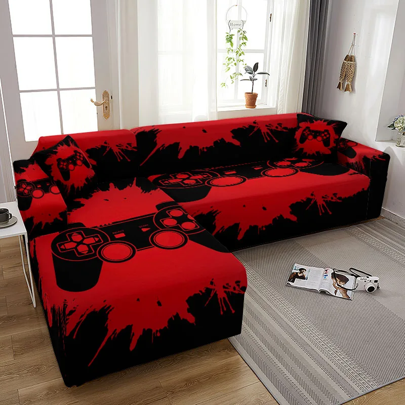 Red Game Console Sofa Covers for Living Room Sofa Protector Anti-dust Elastic Stretch Covers for Corner Cushion Cover Funda Sofá
Red Game Console Sofa Covers for Living Room Sofa Protector Anti-dust Elastic Stretch Covers for Corner Cushion Cover Funda Sofá