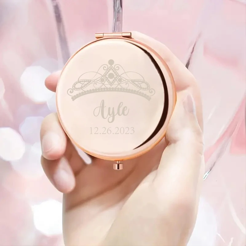 1pc crown funny Old Engraving Custom Name Makeup Mirror Metal gold Christening Souvenir
1pc crown funny Old Engraving Custom Name Makeup Mirror Metal gold Christening Souvenir