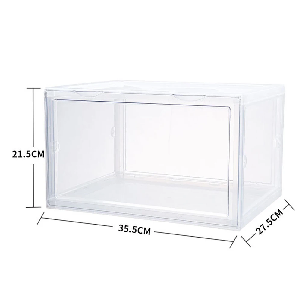 Portable Dustproof Transparent Shoe Box Sturdy Storage Containers Organizer for Shoes Socks Underwear Clothing Handbags Belts
Portable Dustproof Transparent Shoe Box Sturdy Storage Containers Organizer for Shoes Socks Underwear Clothing Handbags Belts