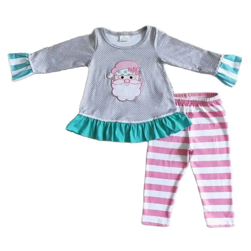 6 A11-27 Kids Girls Autumn Outfit Sets Long Sleeves Top Santa Claus Print With Trousers Children Clothes
6 A11-27 Kids Girls Autumn Outfit Sets Long Sleeves Top Santa Claus Print With Trousers Children Clothes