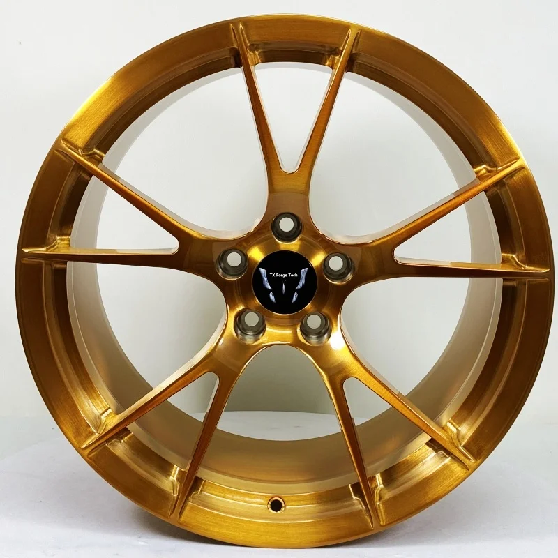 Factory High Quality Customize Forged Aluminium Alloy Passenger Car Wheels Hubs Rims Sports Car Bronze Gold Brushing Finish
Factory High Quality Customize Forged Aluminium Alloy Passenger Car Wheels Hubs Rims Sports Car Bronze Gold Brushing Finish
