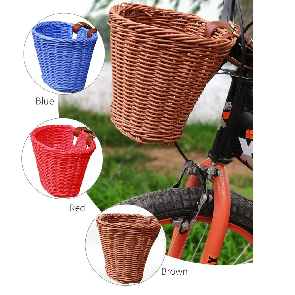 1 pc Children Bike Basket Waterproof Durable Large Capacity Smooth Front Handlebar Mount Rattan Wicker Food Storage
1 pc Children Bike Basket Waterproof Durable Large Capacity Smooth Front Handlebar Mount Rattan Wicker Food Storage