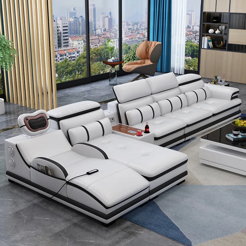 pf-Modern Luxury Extendable Villa Sofa Set Sectional L-Shaped Sofa Bed with Storage Genuine Leather)
pf-Modern Luxury Extendable Villa Sofa Set Sectional L-Shaped Sofa Bed with Storage Genuine Leather)
