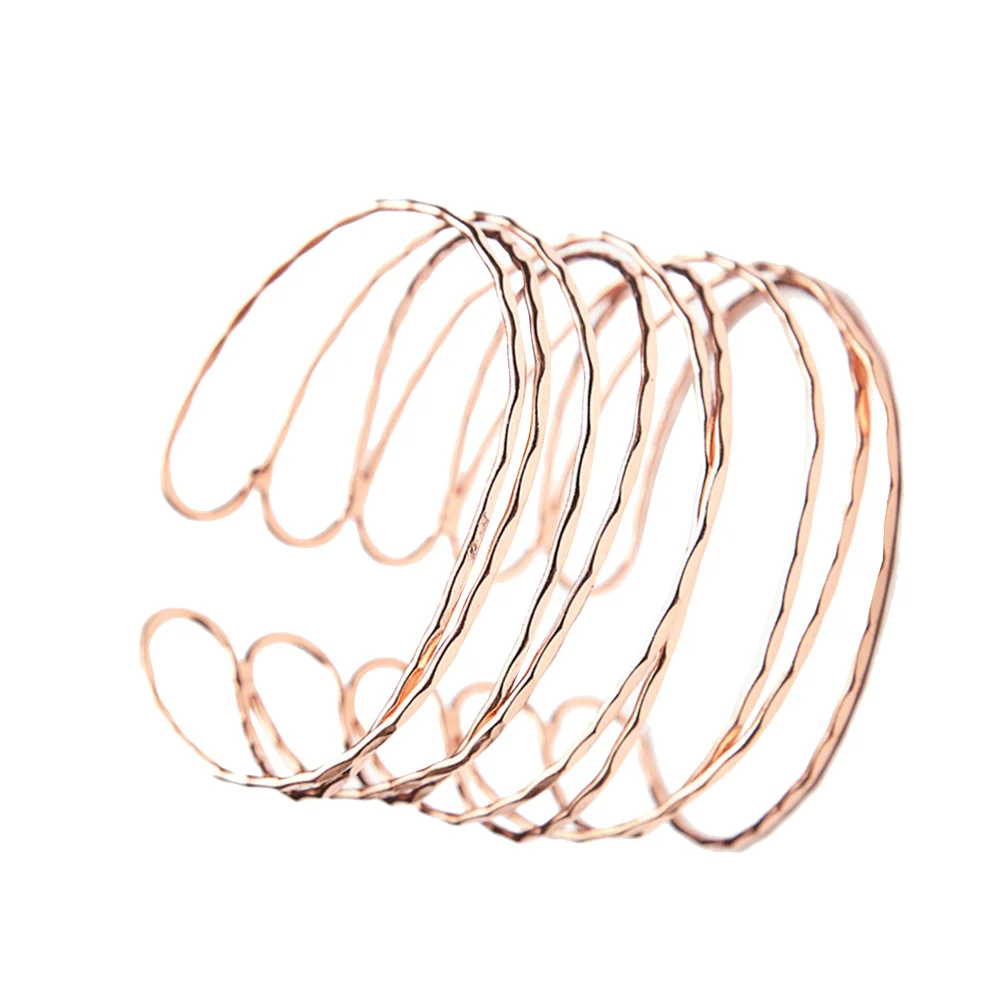 Metal Armband Rose Gold Simple Line Coil Upper Arm Cuff Open Arm Bracelet for Women Party Beach Wedding Gift Women Metal Armband
Metal Armband Rose Gold Simple Line Coil Upper Arm Cuff Open Arm Bracelet for Women Party Beach Wedding Gift Women Metal Armband