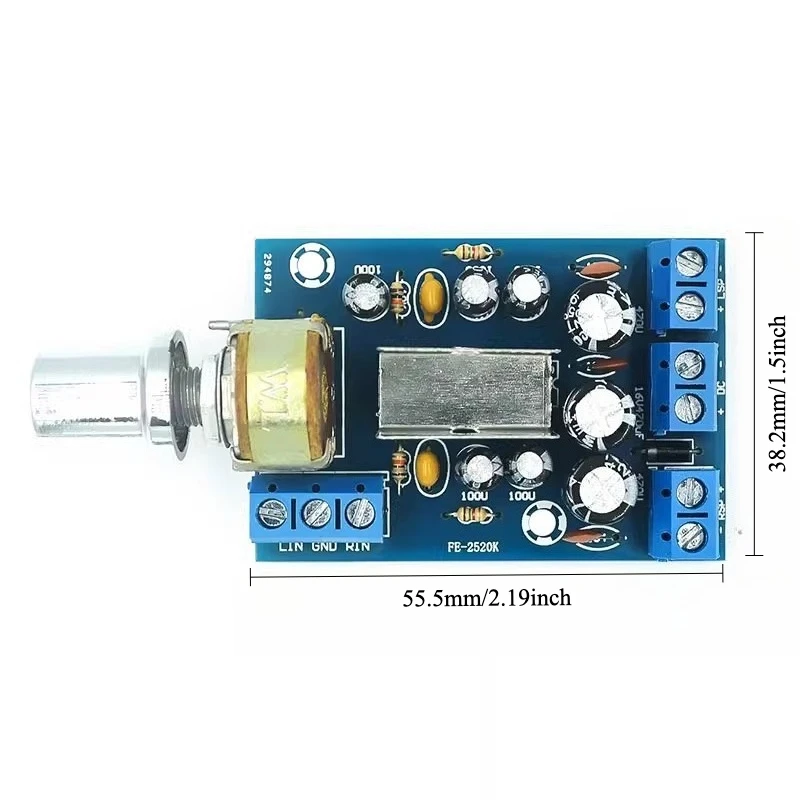 2pcs TEA2025B Dual Channel Amplifier Board 2.0 Stereo for Computer Speaker HiFi Mini Audio Circuit DIY
2pcs TEA2025B Dual Channel Amplifier Board 2.0 Stereo for Computer Speaker HiFi Mini Audio Circuit DIY