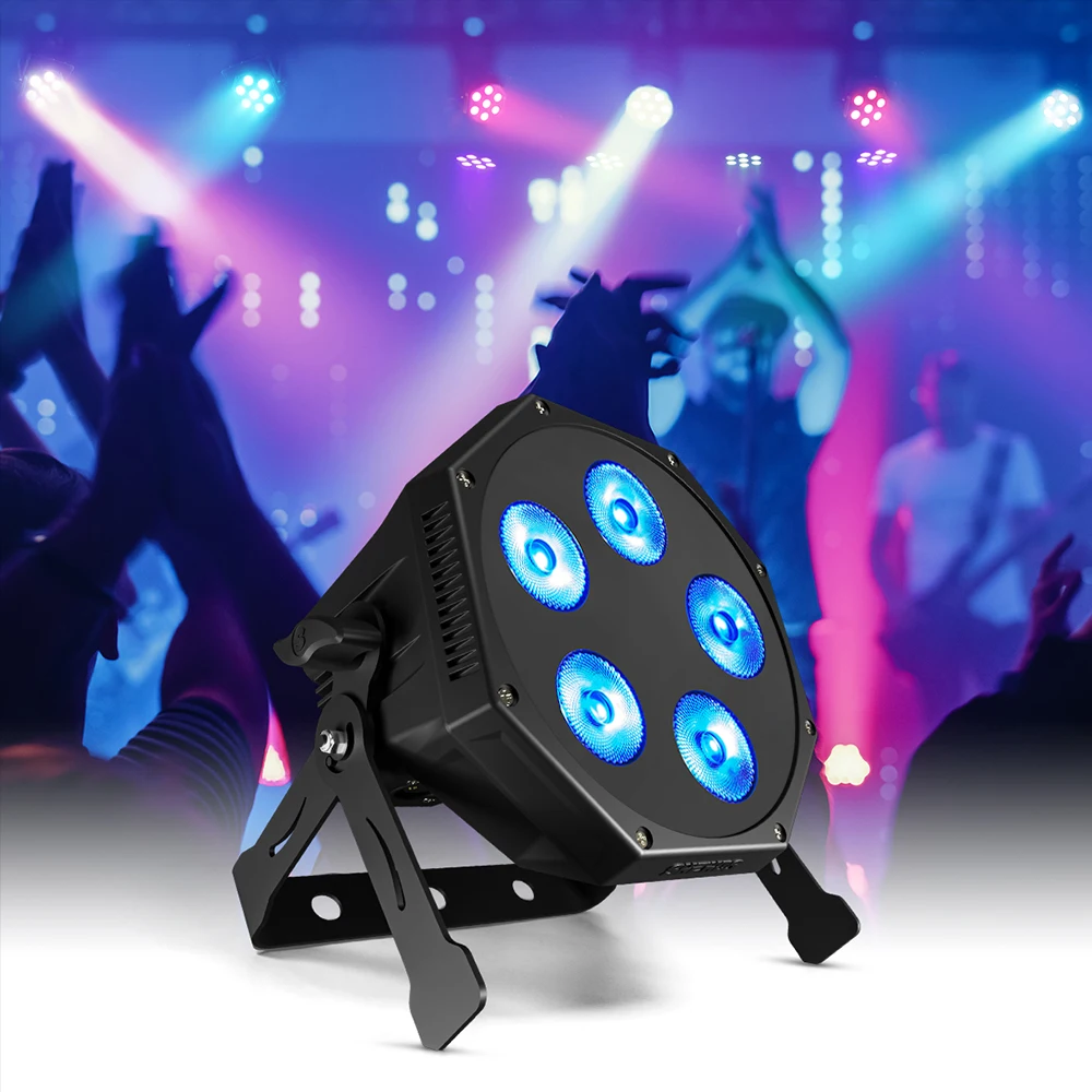 LED GlamoPar 5x12W RGBAL+UV Par Lighting Model Small Evenly Mixed Silent For in Club Stage Theaters Concerts Birthday Parties
LED GlamoPar 5x12W RGBAL+UV Par Lighting Model Small Evenly Mixed Silent For in Club Stage Theaters Concerts Birthday Parties