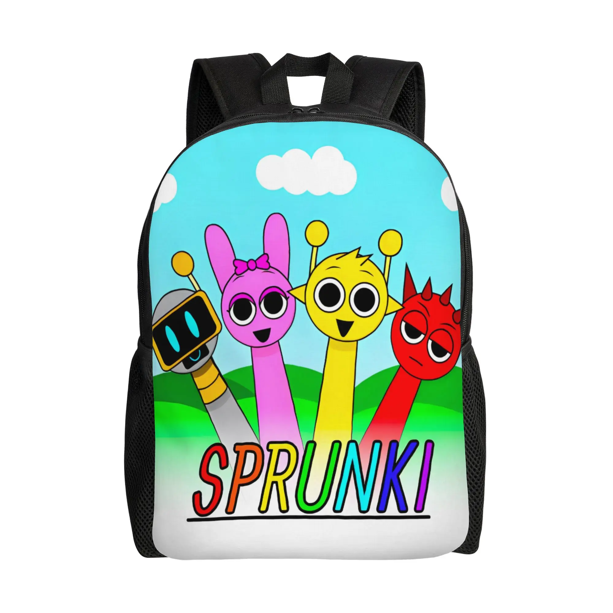 Модный рюкзак Sprunki Game для спорта, учебы и работы, розовый, Pinki Raddy Simon, для мужчин и женщин, для ноутбука, холщовая сумка
Модный рюкзак Sprunki Game для спорта, учебы и работы, розовый, Pinki Raddy Simon, для мужчин и женщин, для ноутбука, холщовая сумка