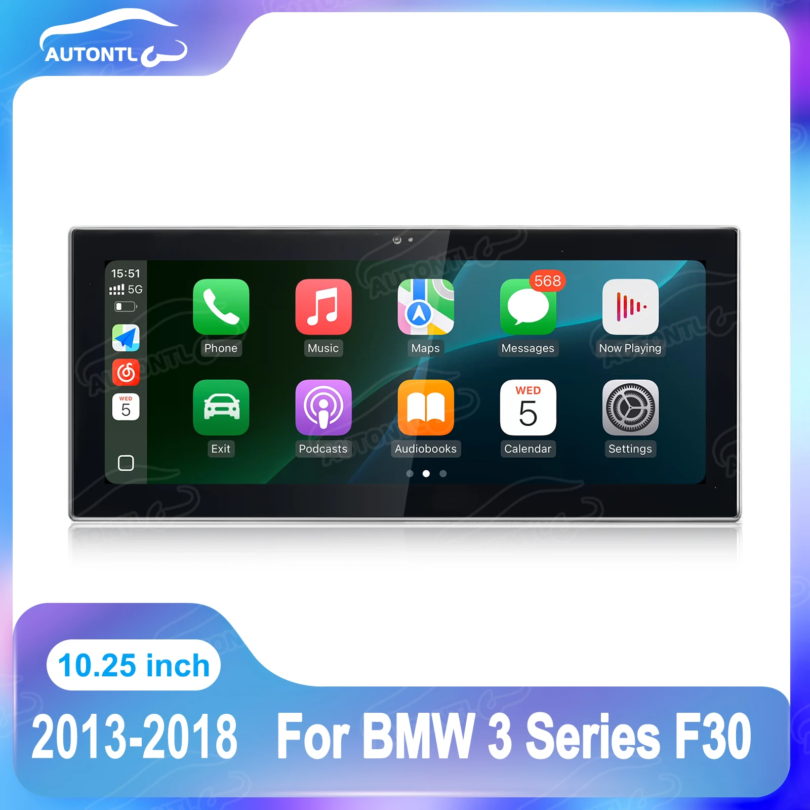 AUTONTL 10.25 inch Android Car Radio GPS Navigation Multimedia Carplay Screen for BMW 3 Series F30 2013-2018 NBT EVO System
AUTONTL 10.25 inch Android Car Radio GPS Navigation Multimedia Carplay Screen for BMW 3 Series F30 2013-2018 NBT EVO System