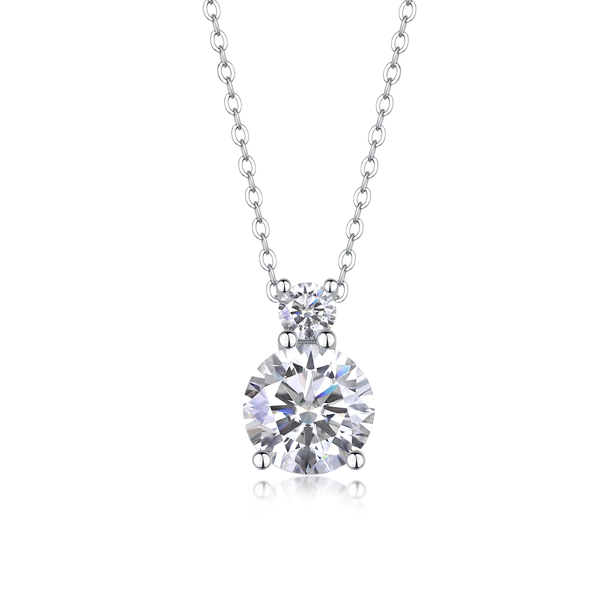 Moissanite Women's Pendant Necklace, Bridal Boutique Party Style, 925 Sterling Silver Exquisite Clavicle Chain Jewelry
Moissanite Women's Pendant Necklace, Bridal Boutique Party Style, 925 Sterling Silver Exquisite Clavicle Chain Jewelry
