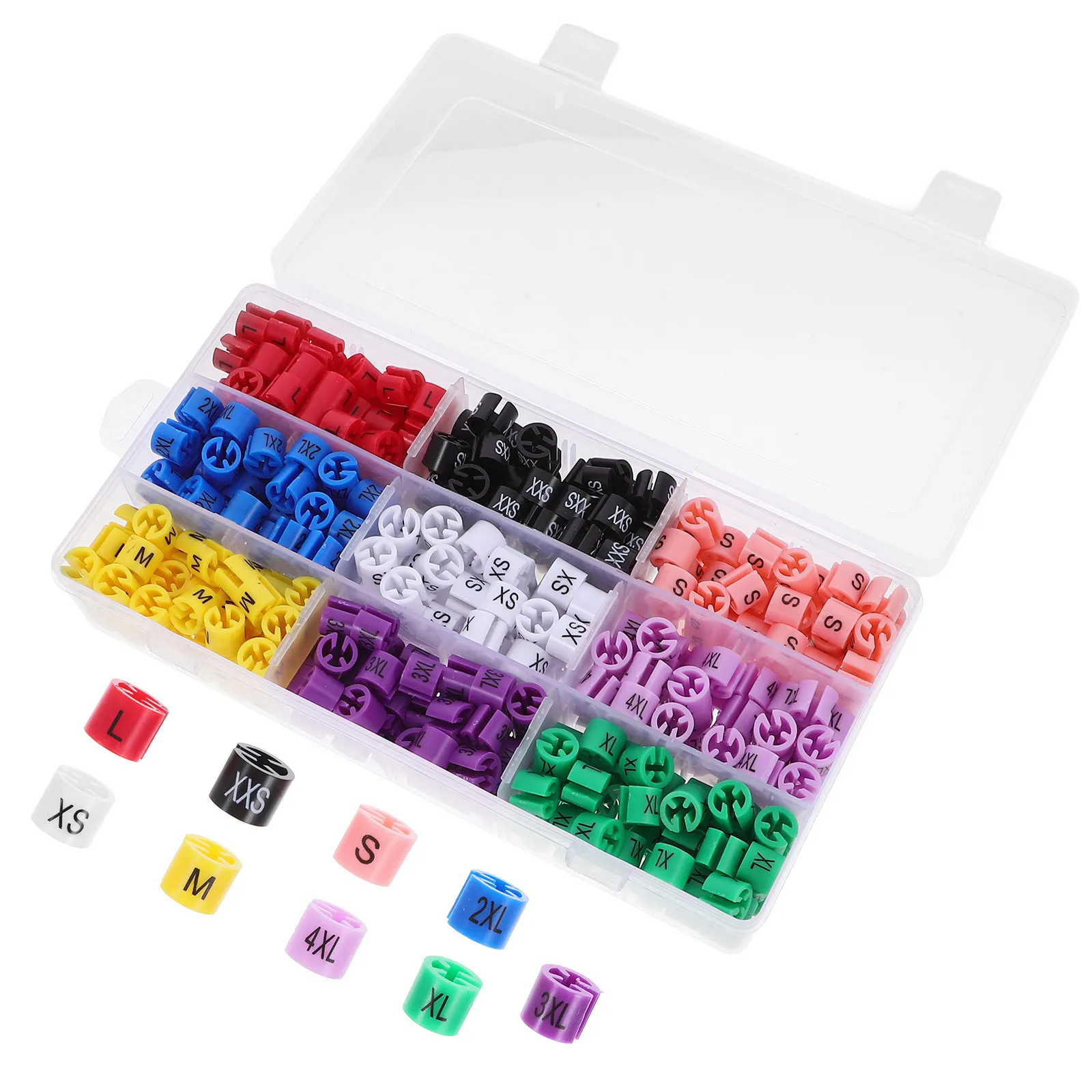 450Pcs Colorful Plastic Size Marker Tags for Garment Hangers Pants Racks Organized Wardrobe Storage Box Included Quick Size Id
450Pcs Colorful Plastic Size Marker Tags for Garment Hangers Pants Racks Organized Wardrobe Storage Box Included Quick Size Id