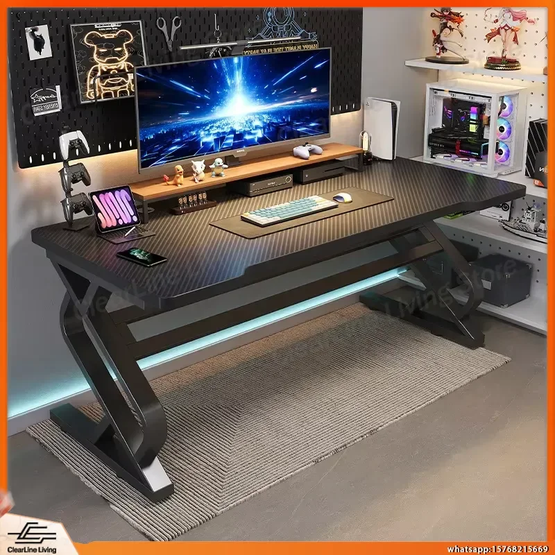 Gaming Desk RGB LED Illuminated Electric Height Adjustable Computer Desk with Metal Steel Frame for Esports PC Setup Home
Gaming Desk RGB LED Illuminated Electric Height Adjustable Computer Desk with Metal Steel Frame for Esports PC Setup Home