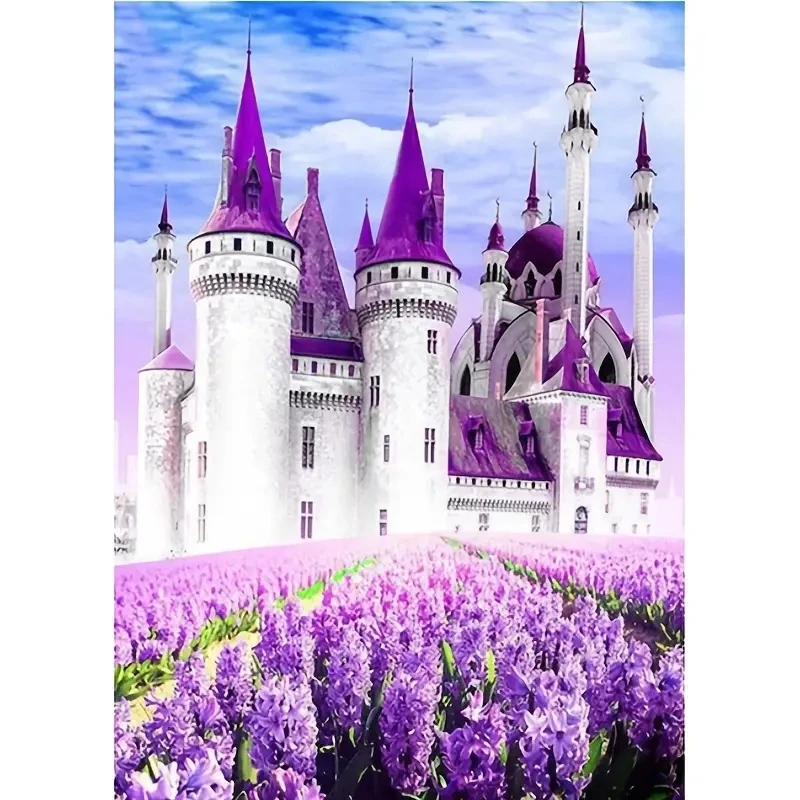 DIY Diamond Painting Lavender Castle 5D Water Diamond Sticker Painting Handmade Family Gifts for Children, Students, and Adults
DIY Diamond Painting Lavender Castle 5D Water Diamond Sticker Painting Handmade Family Gifts for Children, Students, and Adults