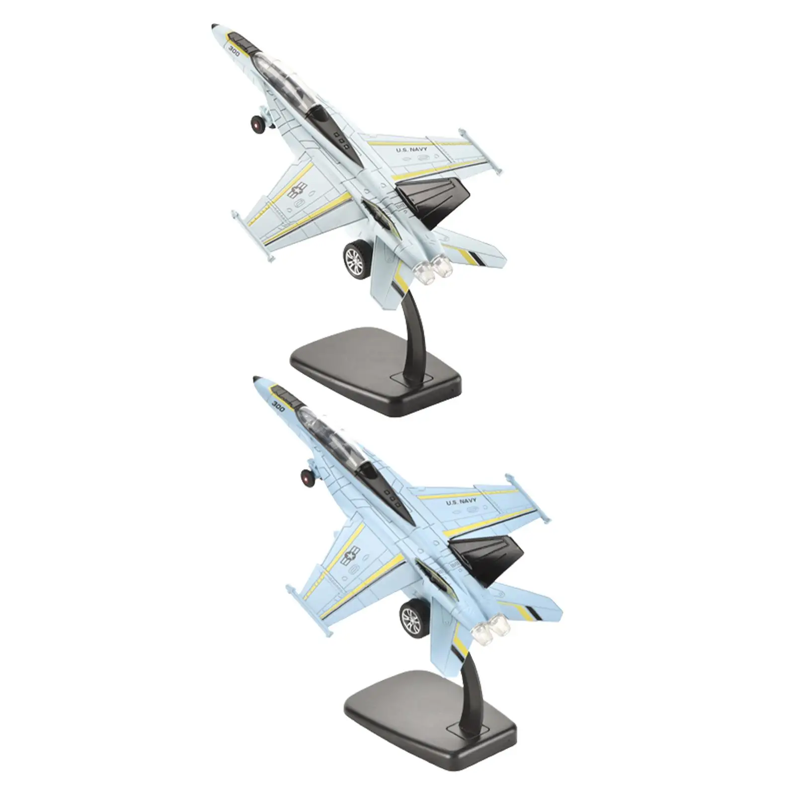 1/100 F18 Fighter Jet Model with Light And Sound for Home Display