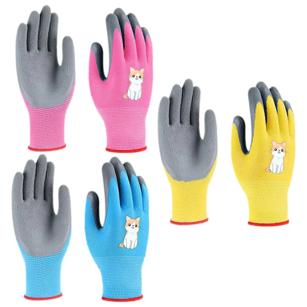 3 Pairs Kids Gardening Gloves xxS Blue Yellow Pink Hedgehog Lightweight Breathable Protective Work Gloves for Children Outdoor
3 Pairs Kids Gardening Gloves xxS Blue Yellow Pink Hedgehog Lightweight Breathable Protective Work Gloves for Children Outdoor