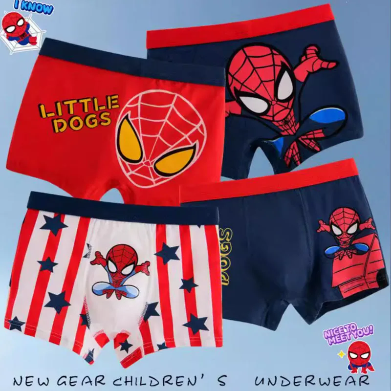 New Boys Spiderman Underwear creative cartoon Man cotton boxer briefs comfortable breathable shorts gift
New Boys Spiderman Underwear creative cartoon Man cotton boxer briefs comfortable breathable shorts gift
