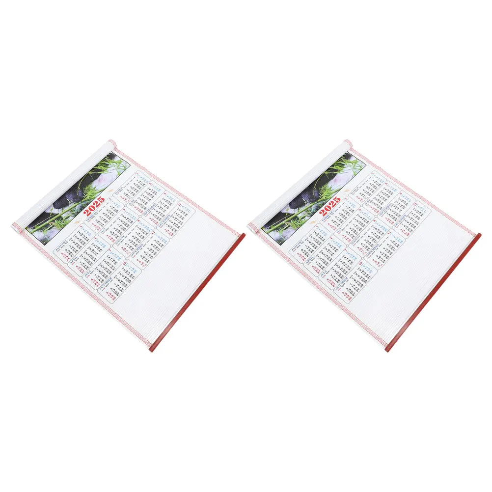 2 Pcs 2025 Lunar Year Calendar Snake Theme Rattan Design Wall Hanging Scroll Living Room Decorations Schedule Large Paper
2 Pcs 2025 Lunar Year Calendar Snake Theme Rattan Design Wall Hanging Scroll Living Room Decorations Schedule Large Paper