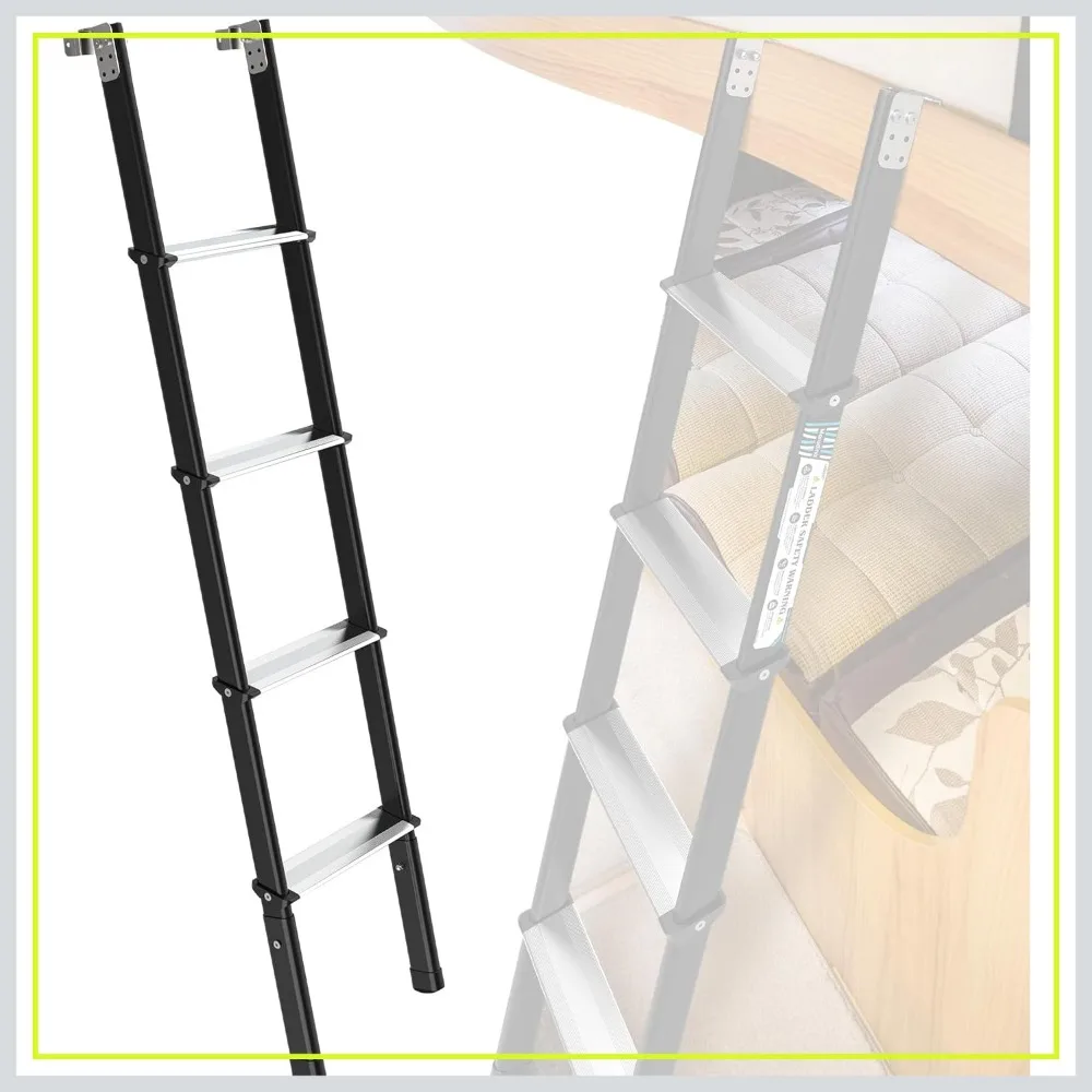 660lbs Heavy-Duty Step Ladder: 8-Level Adjustable Bunk Bed Ladder (59"-65"), Anti-Slip Steel-Aluminum Frame, Fits Campers & Dorms
660lbs Heavy-Duty Step Ladder: 8-Level Adjustable Bunk Bed Ladder (59"-65"), Anti-Slip Steel-Aluminum Frame, Fits Campers & Dorms