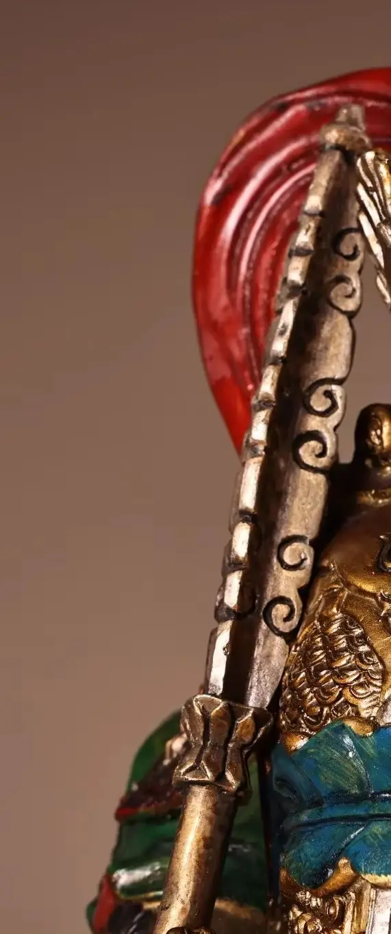 16"Old Bronze Painted Veda Bodhisattva Door God Buddha Guan Yu Gods immortals Worship Hall Town house
16"Old Bronze Painted Veda Bodhisattva Door God Buddha Guan Yu Gods immortals Worship Hall Town house
