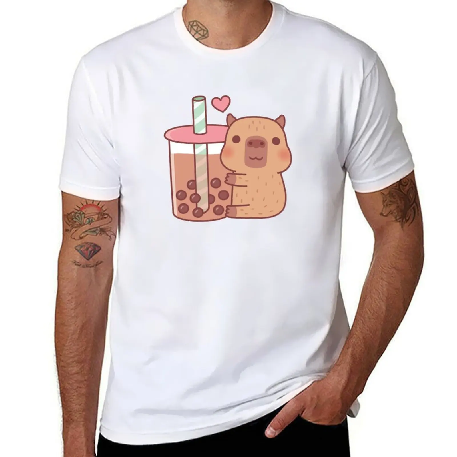 Cute Little Capybara Hugs Bubble Tea T-Shirt t shirts for man pack cotton t shirt man cotton T-Shirt
Cute Little Capybara Hugs Bubble Tea T-Shirt t shirts for man pack cotton t shirt man cotton T-Shirt
