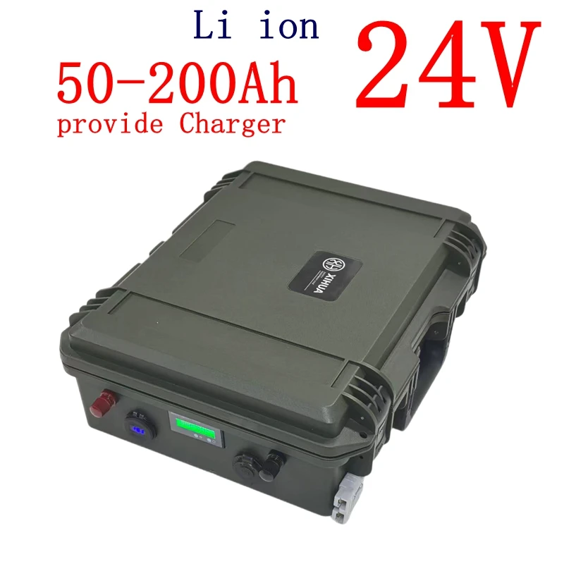 camping 24V Waterproof IP67 24V 50Ah 60Ah 80Ah 100Ah 120Ah 150Ah 200Ah Lithium Li Ion Battery 24v For Trolling Motor+10A Charger
camping 24V Waterproof IP67 24V 50Ah 60Ah 80Ah 100Ah 120Ah 150Ah 200Ah Lithium Li Ion Battery 24v For Trolling Motor+10A Charger