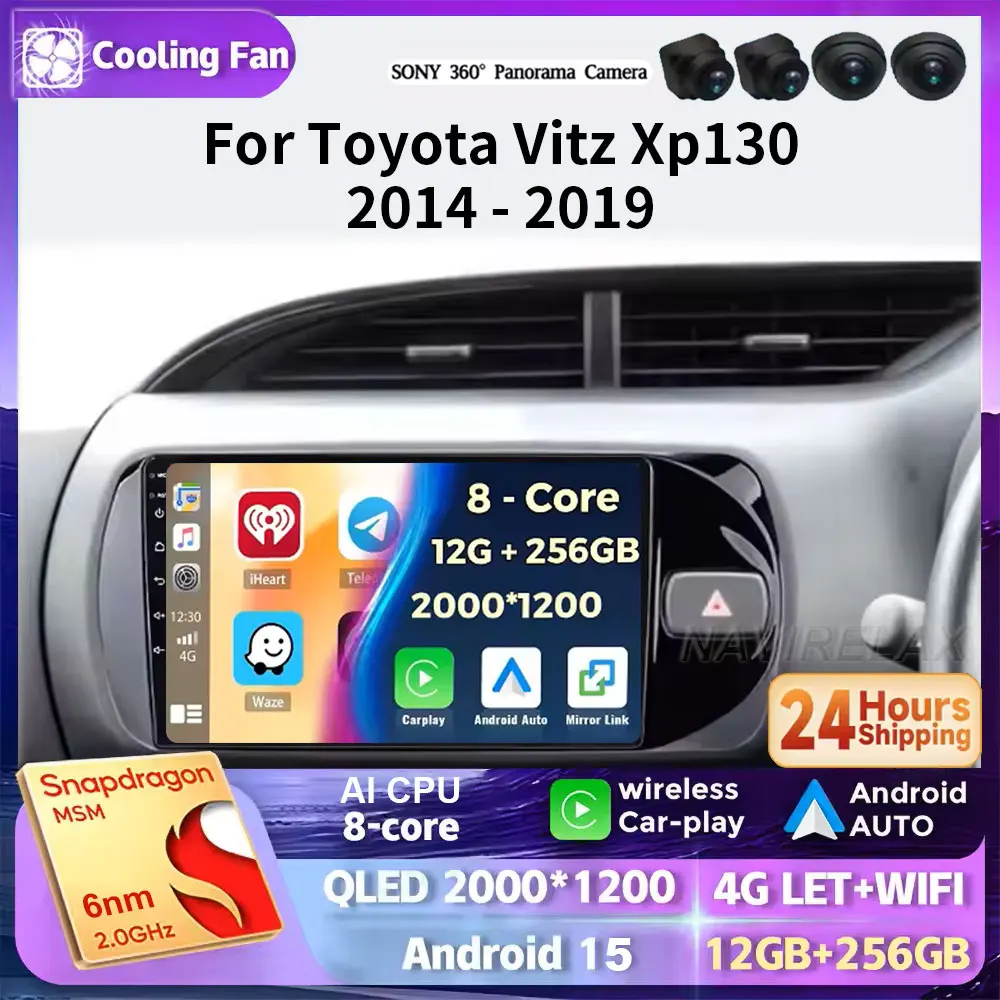 Android 15 Car Radio Multimedia Player For Toyota Vitz 3 XP130 2014 2015 2016 2017 2018 2019 Auto Carplay Stereo DSP BT Ai voice
Android 15 Car Radio Multimedia Player For Toyota Vitz 3 XP130 2014 2015 2016 2017 2018 2019 Auto Carplay Stereo DSP BT Ai voice