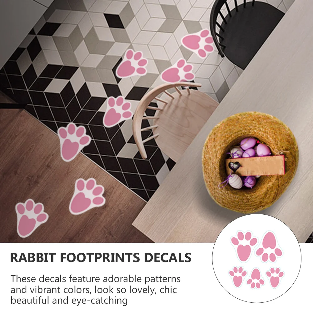 24pcs Rabbit Footprints Stickers Lovely PVC Decals Easter Halloween Party Classroom School Events Wall Decor Concrete Tile
24pcs Rabbit Footprints Stickers Lovely PVC Decals Easter Halloween Party Classroom School Events Wall Decor Concrete Tile