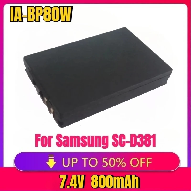 New For IA-BP80W Battery Camera Battery BP80W IA-BP80W Li-ion Camera Battery For Samsung SC-D381 SC-D382 D385 DX103 VP-DX100i
New For IA-BP80W Battery Camera Battery BP80W IA-BP80W Li-ion Camera Battery For Samsung SC-D381 SC-D382 D385 DX103 VP-DX100i