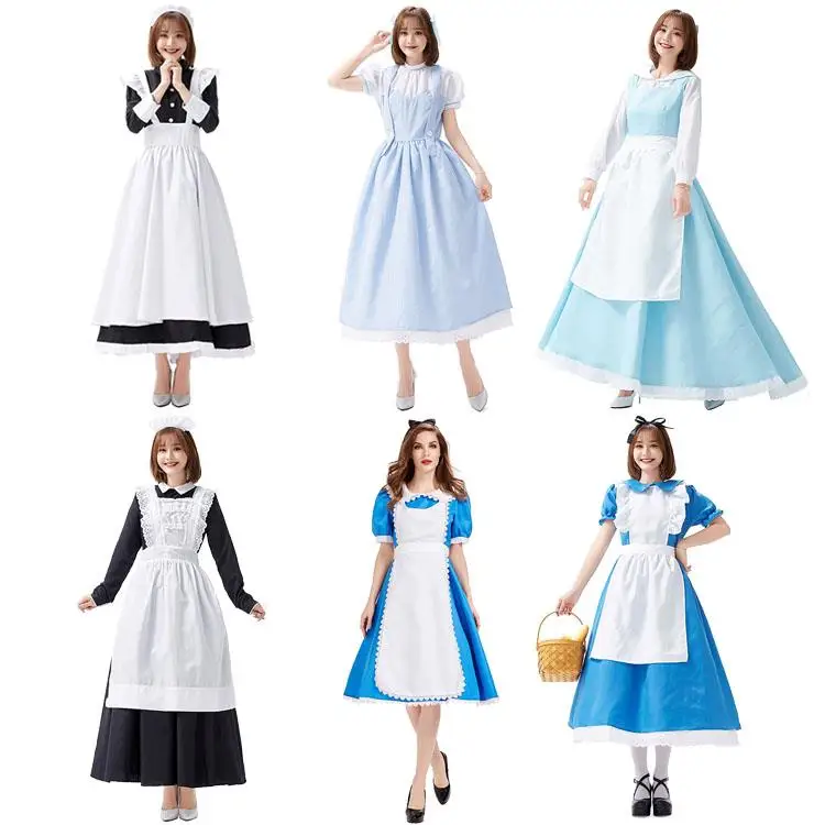Cinderella Maid Costume Country Style Servant Girl Uniform Ball Performance Outfit Fairy Tale Stage Show Dress Women's Fashion
Cinderella Maid Costume Country Style Servant Girl Uniform Ball Performance Outfit Fairy Tale Stage Show Dress Women's Fashion