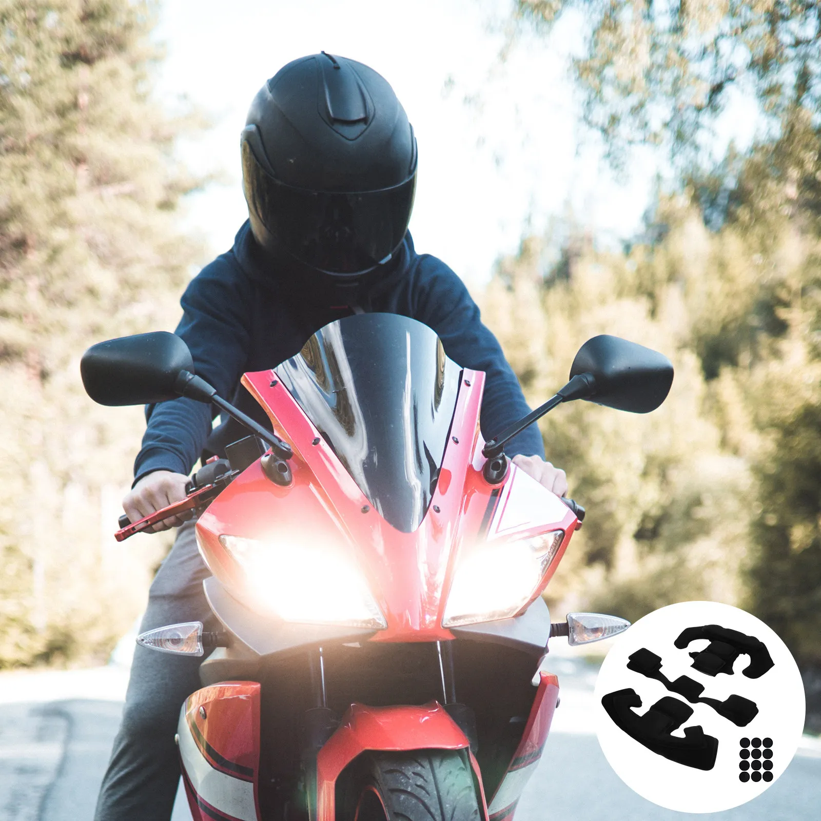 1Set Anti-Explosion Sponge Pads Set Premium Breathable High-Fit Inner Lining Kit for Motorcycle Bicycle E-Bike Helmets
1Set Anti-Explosion Sponge Pads Set Premium Breathable High-Fit Inner Lining Kit for Motorcycle Bicycle E-Bike Helmets