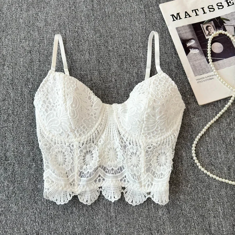 Hotsweet Chic Lace Hook Flower Sexy Basics Straps Slim Camis Tank Top French Beach Streetwear High Street Women Summer Clothing
Hotsweet Chic Lace Hook Flower Sexy Basics Straps Slim Camis Tank Top French Beach Streetwear High Street Women Summer Clothing