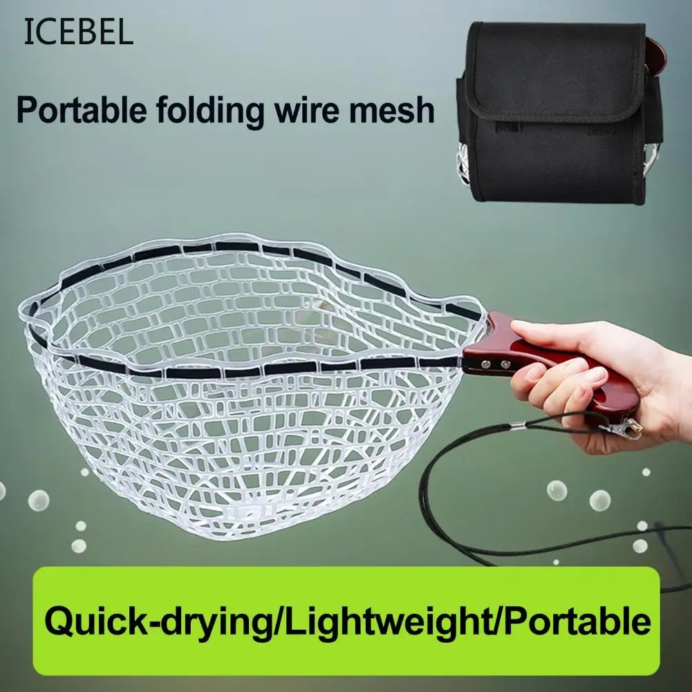 Fishing Landing Net with Wooden Handle Foldable Silicone Fishing Catch Dip Net Kayak Wading River Stream Fishing Accessories
Fishing Landing Net with Wooden Handle Foldable Silicone Fishing Catch Dip Net Kayak Wading River Stream Fishing Accessories