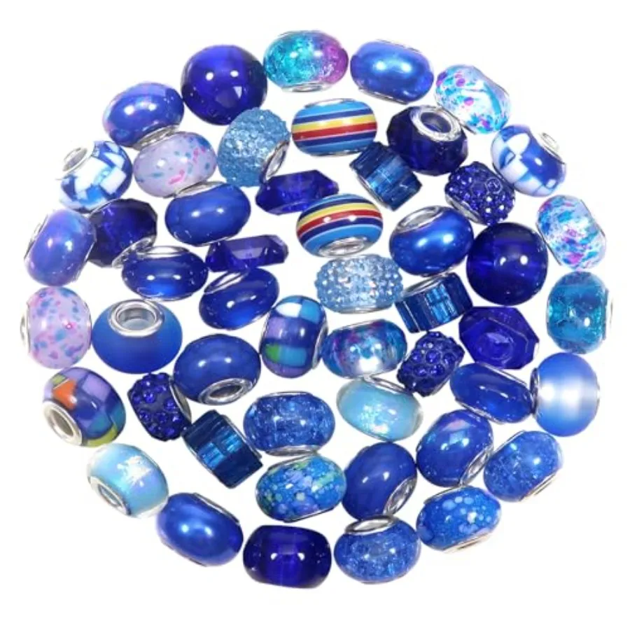50pcs European Large Hole Craft Beads Rhinestone Lampwork Spacer Beads for DIY Charms Bracelet Jewelry Making Crafts Garden Sta
50pcs European Large Hole Craft Beads Rhinestone Lampwork Spacer Beads for DIY Charms Bracelet Jewelry Making Crafts Garden Sta
